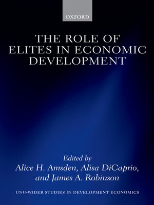 cover image of The Role of Elites in Economic Development
